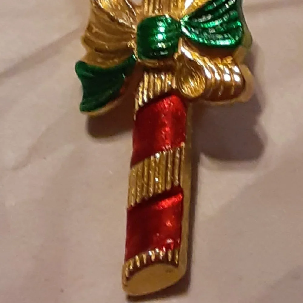 Gerry's Christmas Candy Cane Brooch